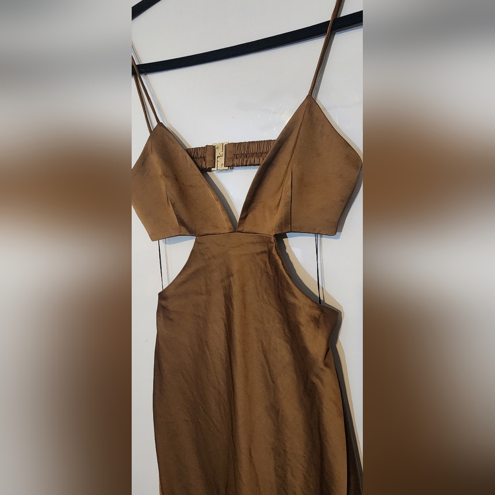 014 SIGNIFICANT OTHER JACY DRESS - DARK GOLD SMALL ✨️ - Picture 10 of 13